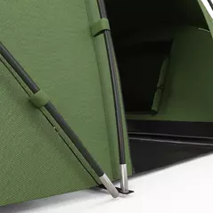 Outsunny 4-6 Man Camping Tent with Living Area and 2 Bedrooms, Hiking Sun Shelter, UV Protection Tunnel Tent, Dark Green - 8