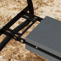 Outsunny 2 In 1 Garden Kneeler Seat Kneeling Pad Support Bench Foldable Knee Protector, Grey - 8