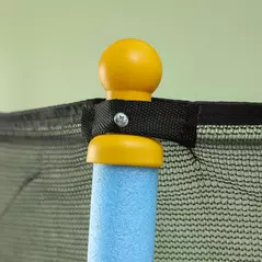 HOMCOM 4.6FT/55" Kids Trampoline with Enclosure Net, Outdoor Indoor Use, for Ages 3-10 Years, Blue - 8