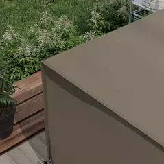 Outsunny Large Square Patio Garden Furniture Set Cover 600D Oxford Waterproof, 230 x 230 x 70cm, Grey - 8