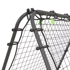 HOMCOM Double Sided Football Rebounder Net, Football Rebound Goal with Five Adjustable Angles, Black - 8