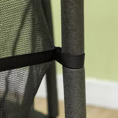 HOMCOM 4.6FT/55" Kids Trampoline with Enclosure Net, Outdoor Indoor Use, for Ages 3-10 Years, Black - 9