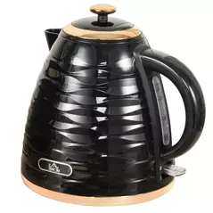 HOMCOM 3kW Rapid Boil Honeycomb Kettle - Black - 1