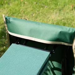 Outsunny Steel Frame Padded Garden Kneeler, with Tool Bag - Green - 8