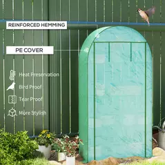 Outsunny Four Shelf Mini Greenhouse - Green - 4