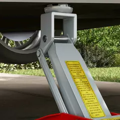 HOMCOM Low Profile Jack, 2 Ton Hydraulic Car Jack for Car Trailer Garage Tyre Repair, Red - 9