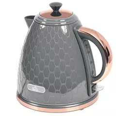 HOMCOM 3kW Rapid Boil Honeycomb Kettle - Grey - 1