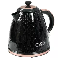 HOMCOM 3kW Rapid Boil Honeycomb Kettle - Black - 1