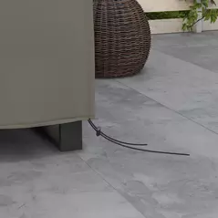 Outsunny Large Square Patio Garden Furniture Set Cover 600D Oxford Waterproof, 230 x 230 x 70cm, Grey - 7