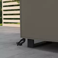 Outsunny Large Square Patio Garden Furniture Set Cover 600D Oxford Waterproof, 230 x 230 x 70cm, Grey - 9