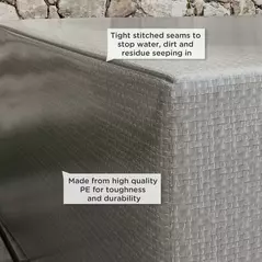 Outsunny 235 x 190 x 90 cm Large Patio Set Covers, Outdoor Garden Furniture Protection Cover Protector Waterproof Anti-UV Grey - 5
