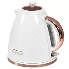 HOMCOM 3kW Rapid Boil Honeycomb Kettle - Cream - 1