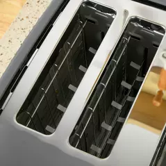 HOMCOM Four-Slice Honeycomb Toaster - Grey - 9