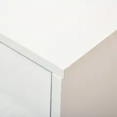 HOMCOM Shoe Cabinet with 3 Flip Drawers, High Gloss Shoe Storage Cabinet with Top Drawer and Adjustable Shelves, Shoe Cupboard for 18 Pairs, White - 7