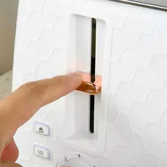 HOMCOM Four-Slice Honeycomb Toaster - White - 8