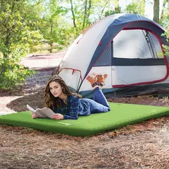 Outsunny 2 Person Camping Inflatable Mattress - Green - 7
