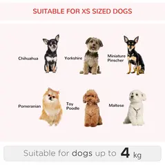 PawHut Pet Travel Backpack Bag Cat Puppy Dog Carrier w/ Trolley and Telescopic Handle Portable Stroller Wheel Luggage Bag (Red) - 6