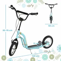 HOMCOM Teen Kids Stunt Scooter w - 2