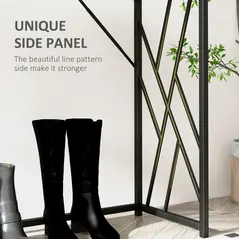 HOMCOM Console Table, Industrial Sofa Table with Metal Frame for Living Room, Hallway, 120 cm, Grey - 5