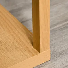 HOMCOM 3-Tier Floor Lamp, Floor Light with Storage Shelf, Reading Standing Lamp with Acrylic Shade for Living Room, Bedroom, Kitchen, Dining Room, Office, Dorm, 160cm, Natural - 8