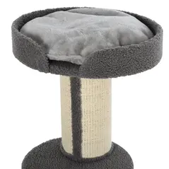 PawHut 91cm Cat Tree, Cat Tower with Scratching Post, Bed, Perch, Removable Cushion for Indoor Kittens, Grey - 7