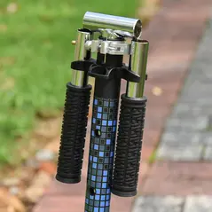 HOMCOM Folding Kids Kick Scooter Ride on Toys-Blue - 8