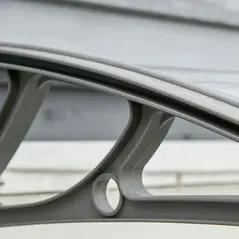 Outsunny Front Door Canopy Outdoor Awning Aluminium Rigid Plastic Polycarbonate Rain Shelter UV Water Rain Resistant 100 x 75cm Clear - 8