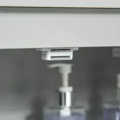 kleankin Modern Bathroom Floor Cabinet - Grey - 7