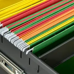 Vinsetto Metal Mobile File Cabinet with Wheels, Lockable 2 Drawer Filing Cabinet for A4, Legal, Letter, Compact Under Desk Storage Unit with Pre-Assembled Body for Home Office, 39 x 48 x 67cm, Black - 7