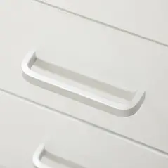 HOMCOM Computer Desk, Home Office Desk with Lockable Drawer, Storage Shelf for Study Bedroom, 110 x 50 x 76 cm, White - 7