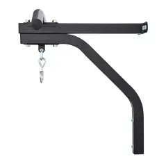 HOMCOM Punching Bag Hanger Wall Mount Bracket Kick Boxing MMA Training Frame Home Fitness Workout Pull Up Bar, Black - 8