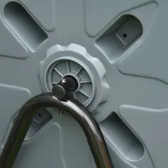 Outsunny 160L 360° Rotating Dual Chamber Composter - Grey - 9