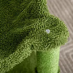 PawHut Cactus Cat Tree Tower for Indoor Cats Sisal Scratching Post with Hammock Bed Dangling Ball 40 x 40 x 96 cm - 8