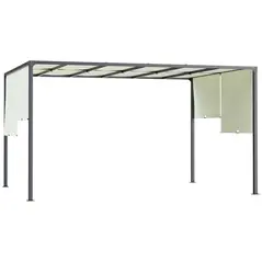 Outsunny 3 x 4m Outdoor Garden Pergola - Cream White - 1