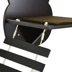 PawHut 5 Piece Cat Wall Shelves, Wall-Mounted Cat Tree for Indoor Use - Brown - 6