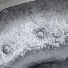 HOMCOM Dressing Table Stool with Rubber Wood Legs, Ice Velvet Vanity Stool for Living Room Bedroom, Grey - 8