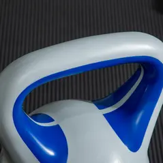 SPORTNOW Kettlebell, 12kg Kettle Bells with Handle for Home Gym Weight Lifting and Strength Training, Dark Blue and Grey - 8