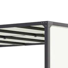 Outsunny 3 x 4m Outdoor Garden Pergola - Cream White - 7