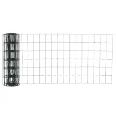 PawHut 0.6M x 10M Chicken Wire Mesh Roll Rabbit Poultry Animal Fence PVC Coated Steel Metal Garden Netting Fencing - 6