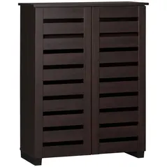 HOMCOM 15 Shoe Storage Cabinet - Wood-Effect - 1