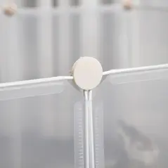 PawHut Pet Playpen DIY Small Guinea Pigs Hutches Fence 12 Panels for Kitten Bunny Chinchilla - 7