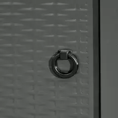 Outsunny Square Propane Gas Fire Pit Table, 40000 BTU Rattan Smokeless Firepit Patio Heater with Protective Cover, Glass beads and Lid, 71cm x 71cm x 63cm, Black - 8