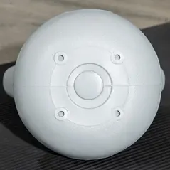 SPORTNOW Kettlebell, 4kg Kettle Bells with Handle for Home Gym Weight Lifting and Strength Training, Yellow and Grey - 8