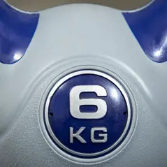 SPORTNOW Kettlebell, 6kg Kettle Bells with Handle for Home Gym Weight Lifting and Strength Training, Purple and Grey - 7