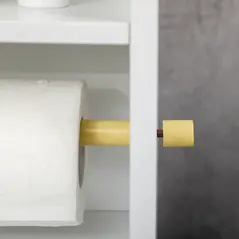 kleankin Multi-Storage Narrow Bathroom Cabinet - White - 8