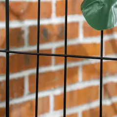 Outsunny Decorative Garden Fencing, 8PCs 43in x 23ft Outdoor Picket Fence Panels, Rustproof Metal Wire Landscape Flower Bed Border Edging Animal Barrier, Black - 8