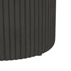 HOMCOM Velvet-Feel Storage Ottoman - Grey - 7