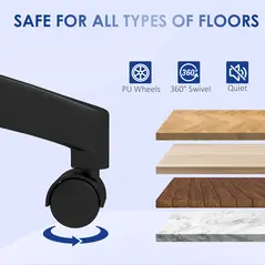 Vinsetto Ergonomic Office Chair, Mesh Desk Chair with Flip-up Armrest, Lumbar Back Support, Swivel Wheels, Grey - 7