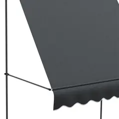 Outsunny 2 x 1.2m Manual Retractable Awning - Grey - 8