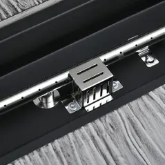 Outsunny 50,000 BTU Gas Fire Pit Table with Cover and Glass Screen - Grey - 8